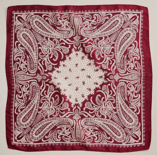 Miller Pattern Silky Satin Scarf
