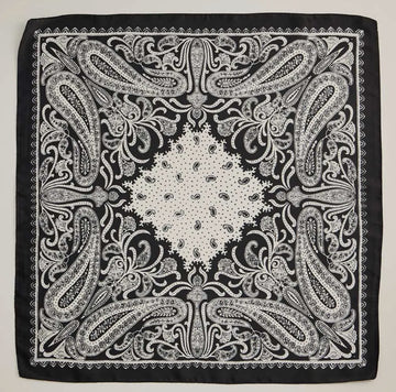 Abstract Pattern Silky Satin Scarf