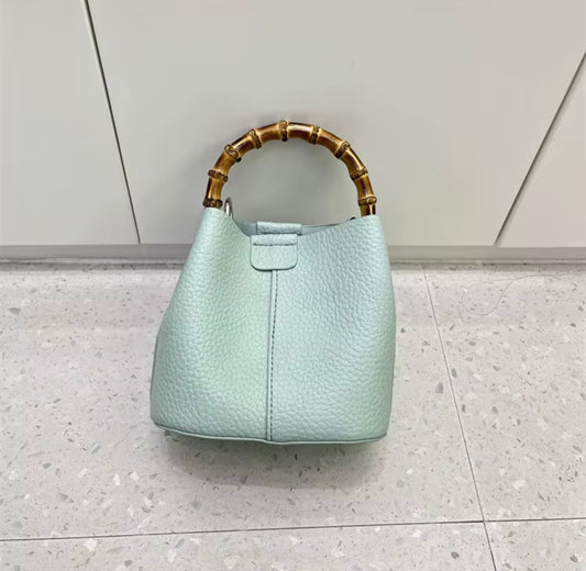 Bamboo Top Handle Crossbody Bag