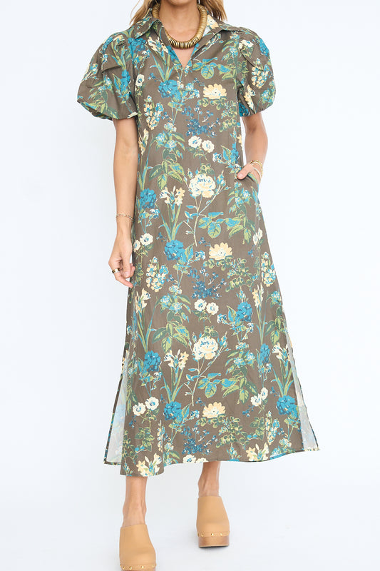 Erin Collared Maxi Dress