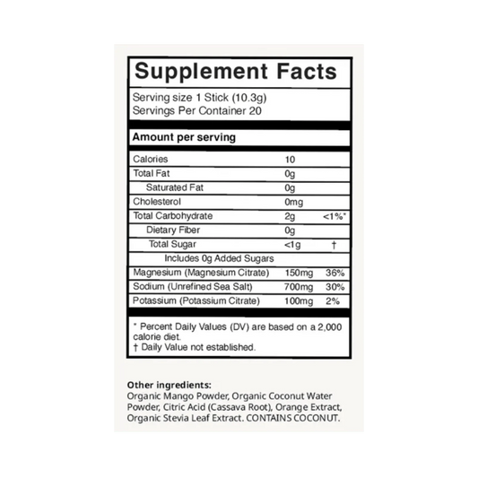 Mango Orange Electrolyte Drink Mix