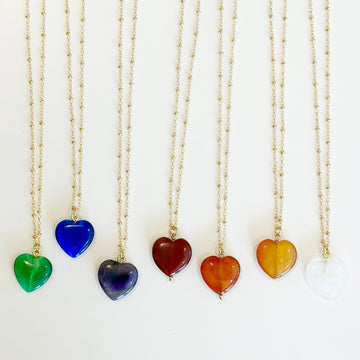 Quartz Heart Necklace