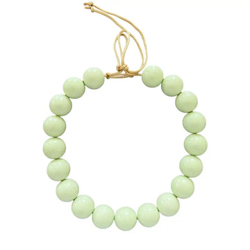 Chunky Beaded Necklace - Pistachio