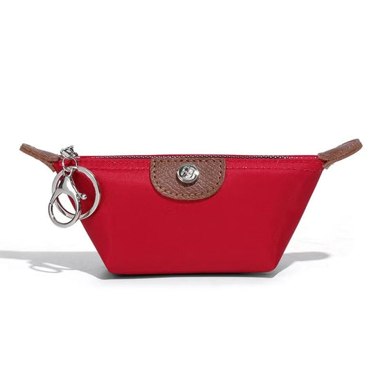 Nylon Coin Purse Charm W/Key Chain