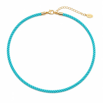 SAHIRA - Turquoise Rope Cord Necklace