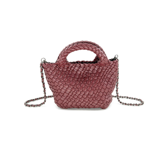 Woven Leather Mini Bag