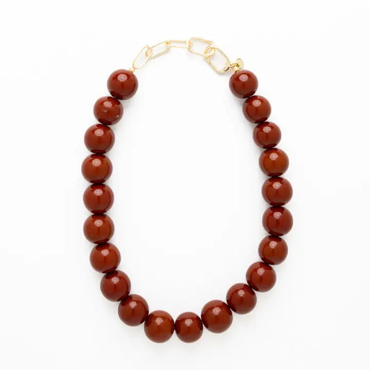 Iris Large Resin Bead Necklace