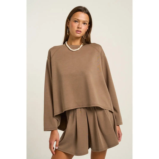 Ultra Soft Pleated Short Set