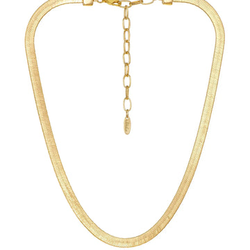 Brooklyn Flat 18k Gold Plated Necklace