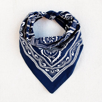 Navy Western Bandana
