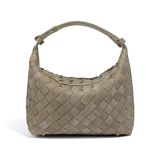 Woven Mini Suede Bag