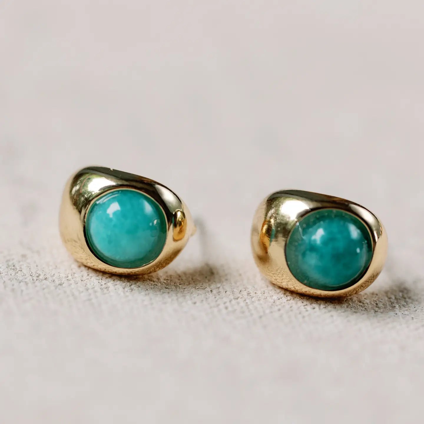 Turquoise Huggie Mini Hoop Earrings