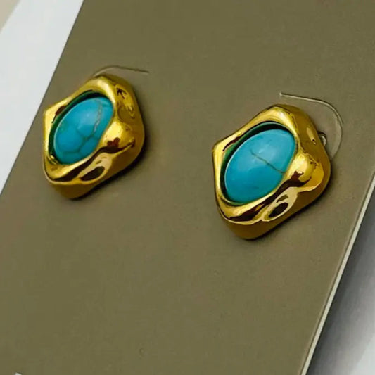 Turquoise Stone Stud