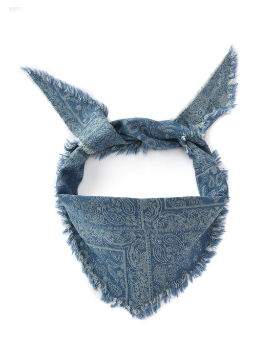 Vintage Frayed Triangle Scarf