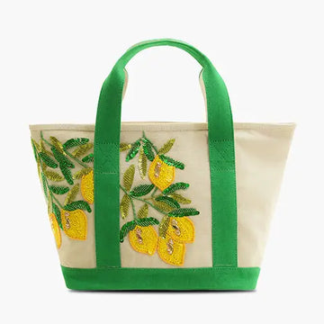 Hand Beaded Boat Tote