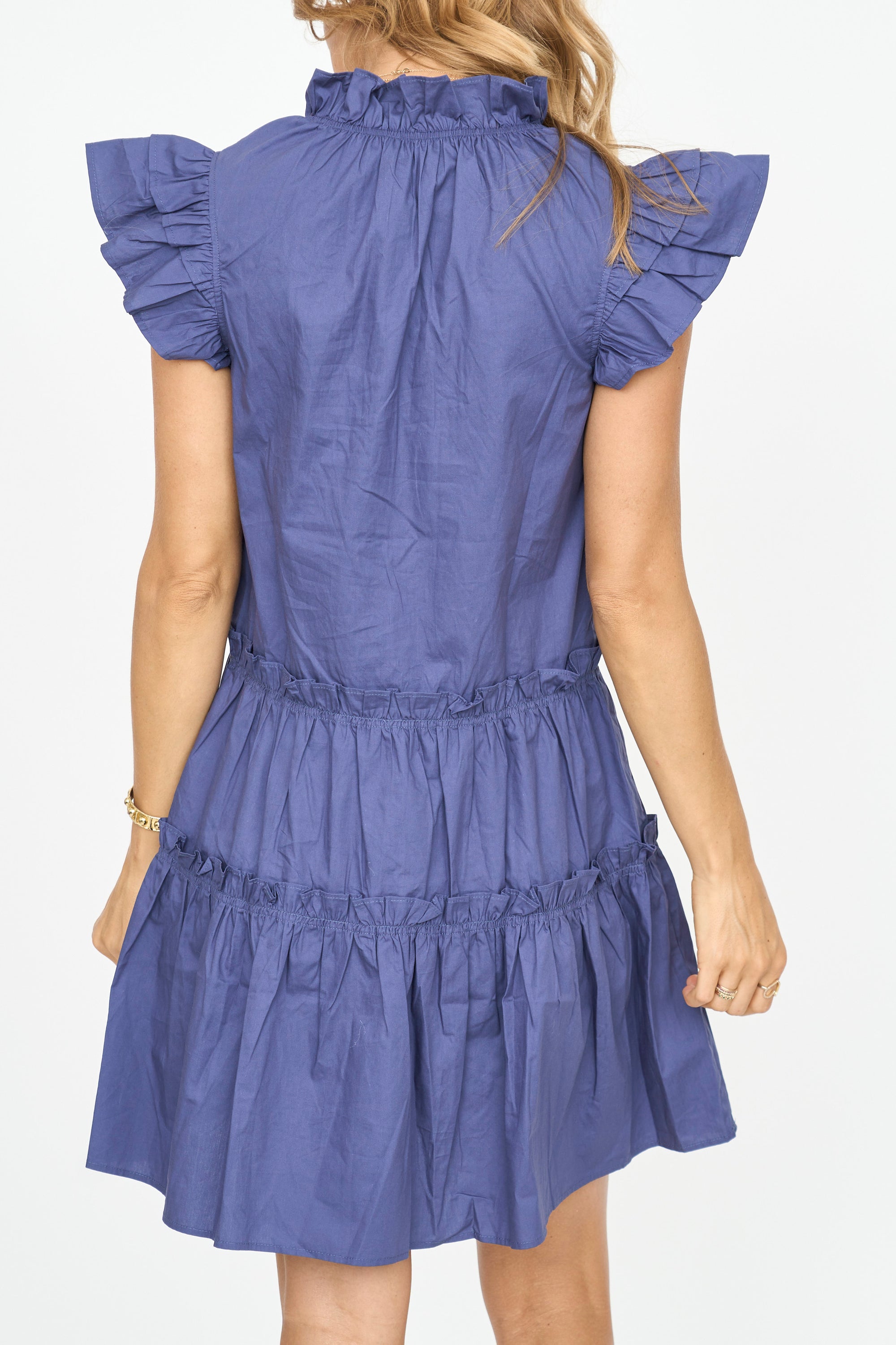 Cara Flutter Sleeve Mini Dress