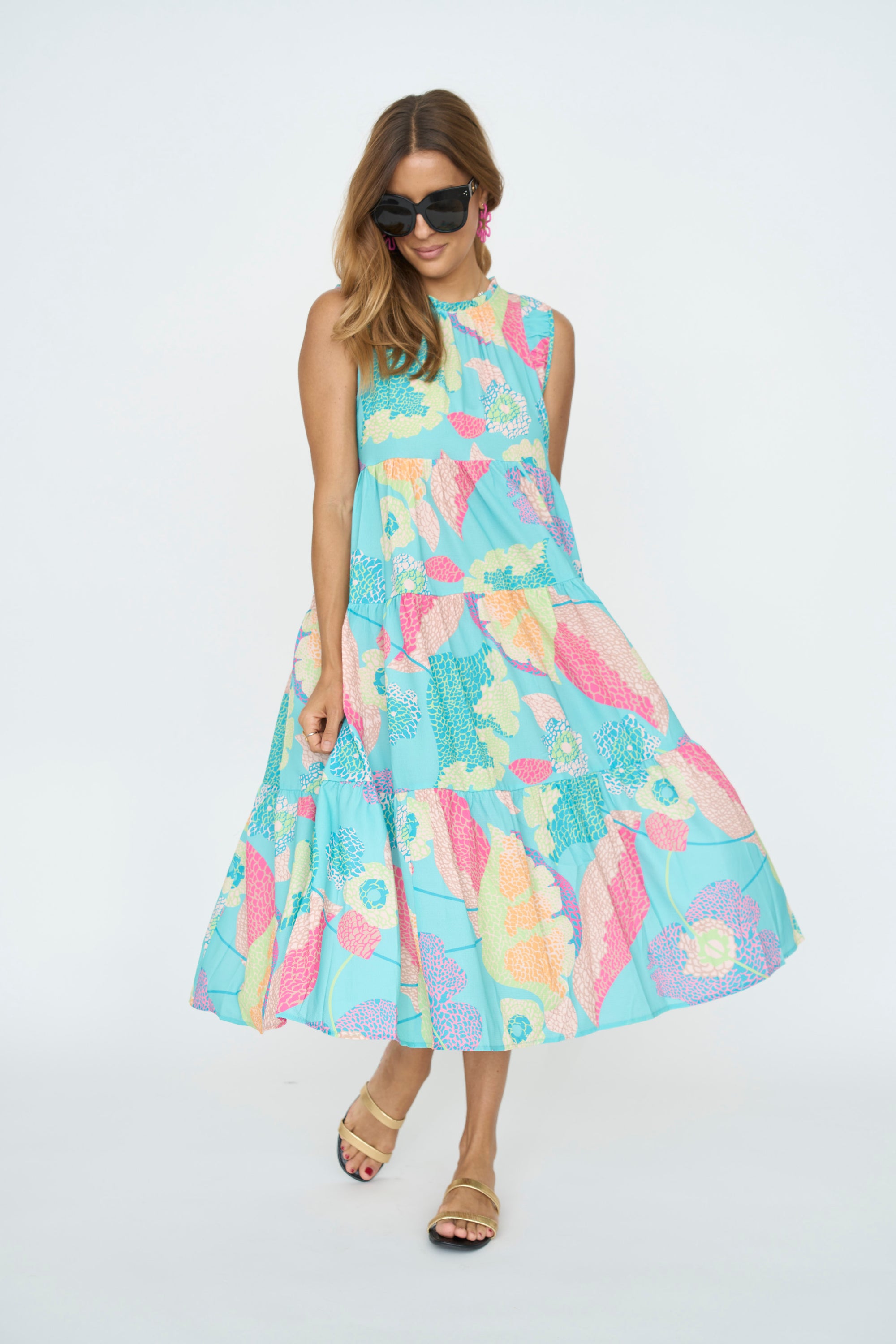 Sydney Mixed Print Maxi Dress