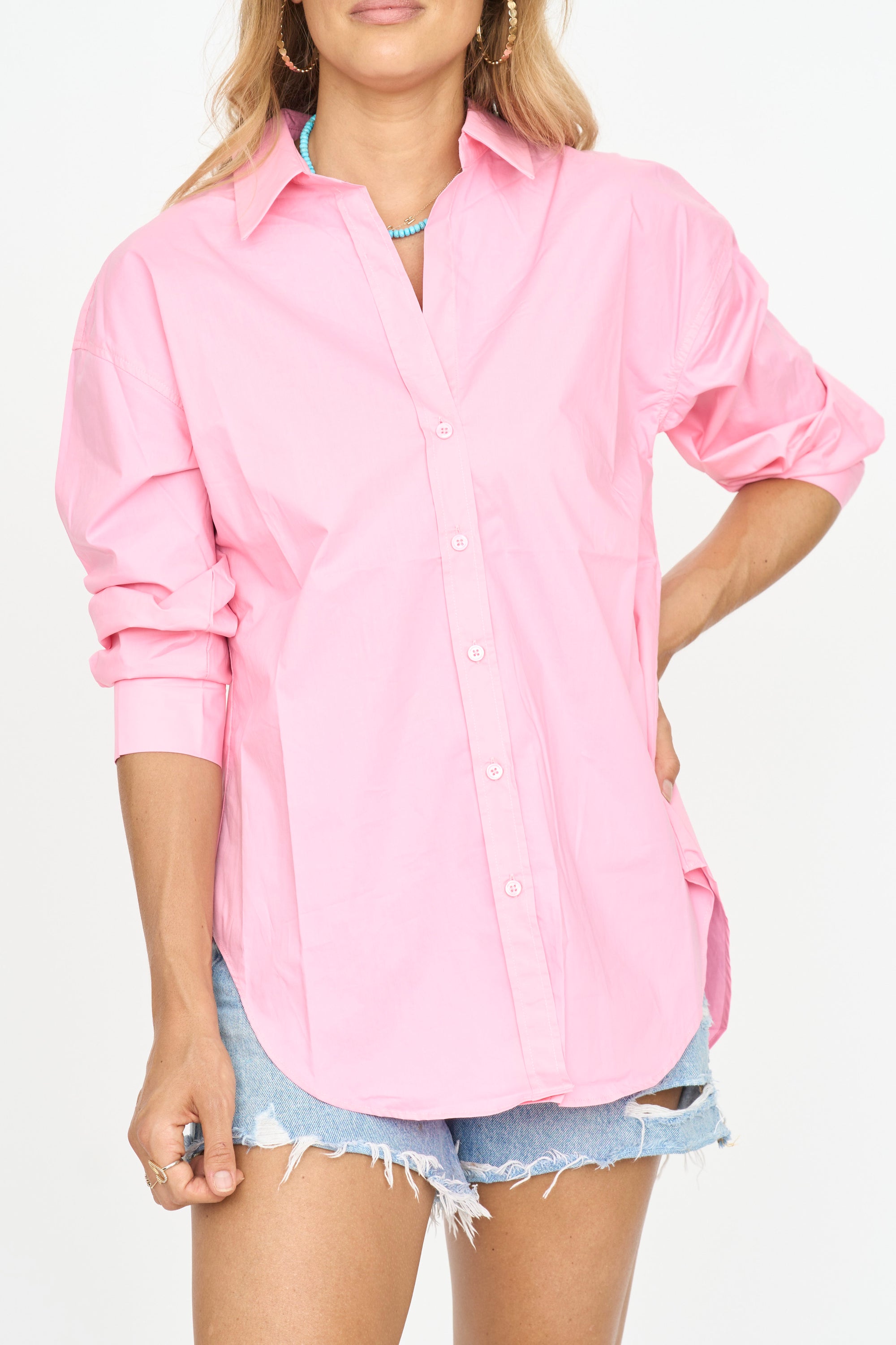 Barbie Pink Collared Shirt