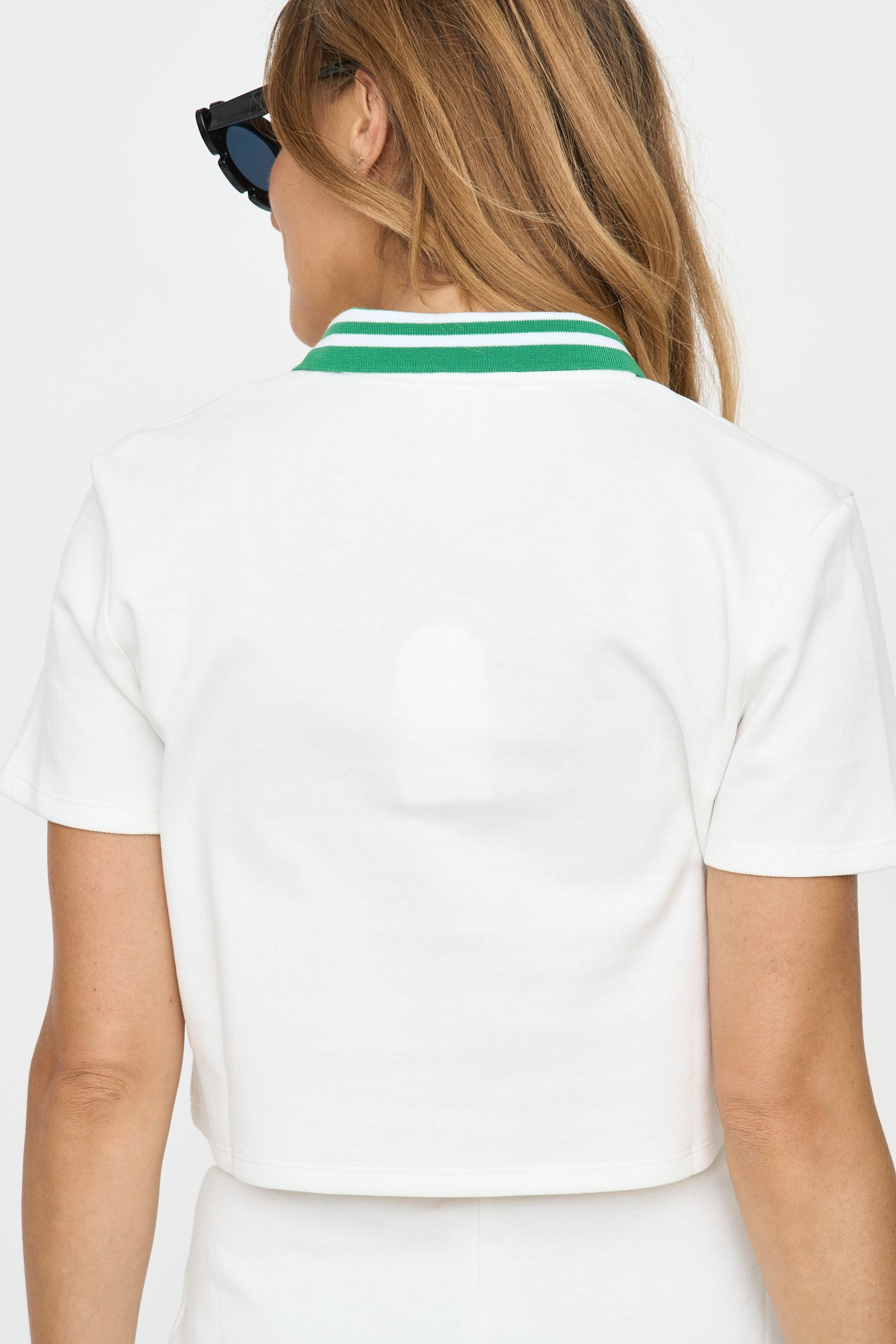Tennis Girl Crop Polo Shirt