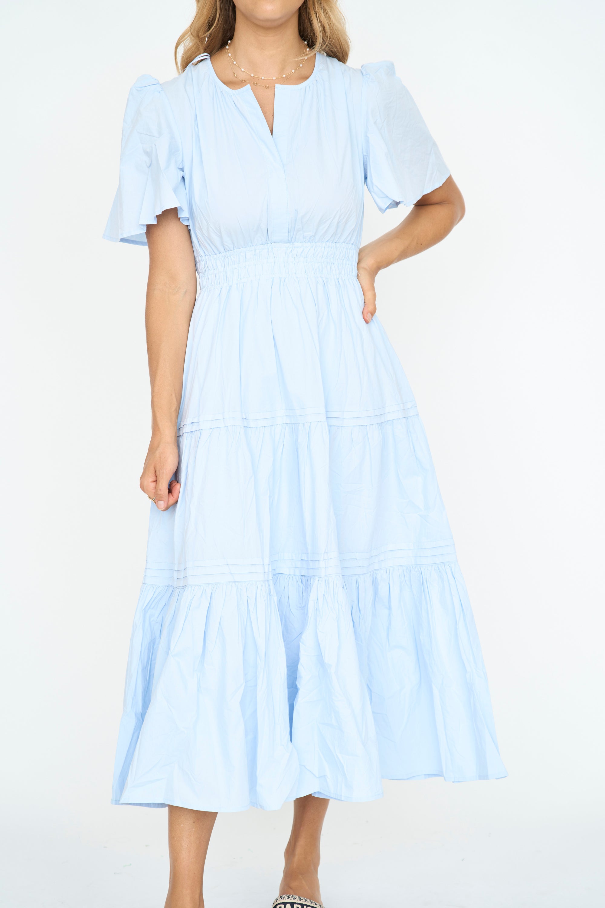 Aimee Blue Midi Dress