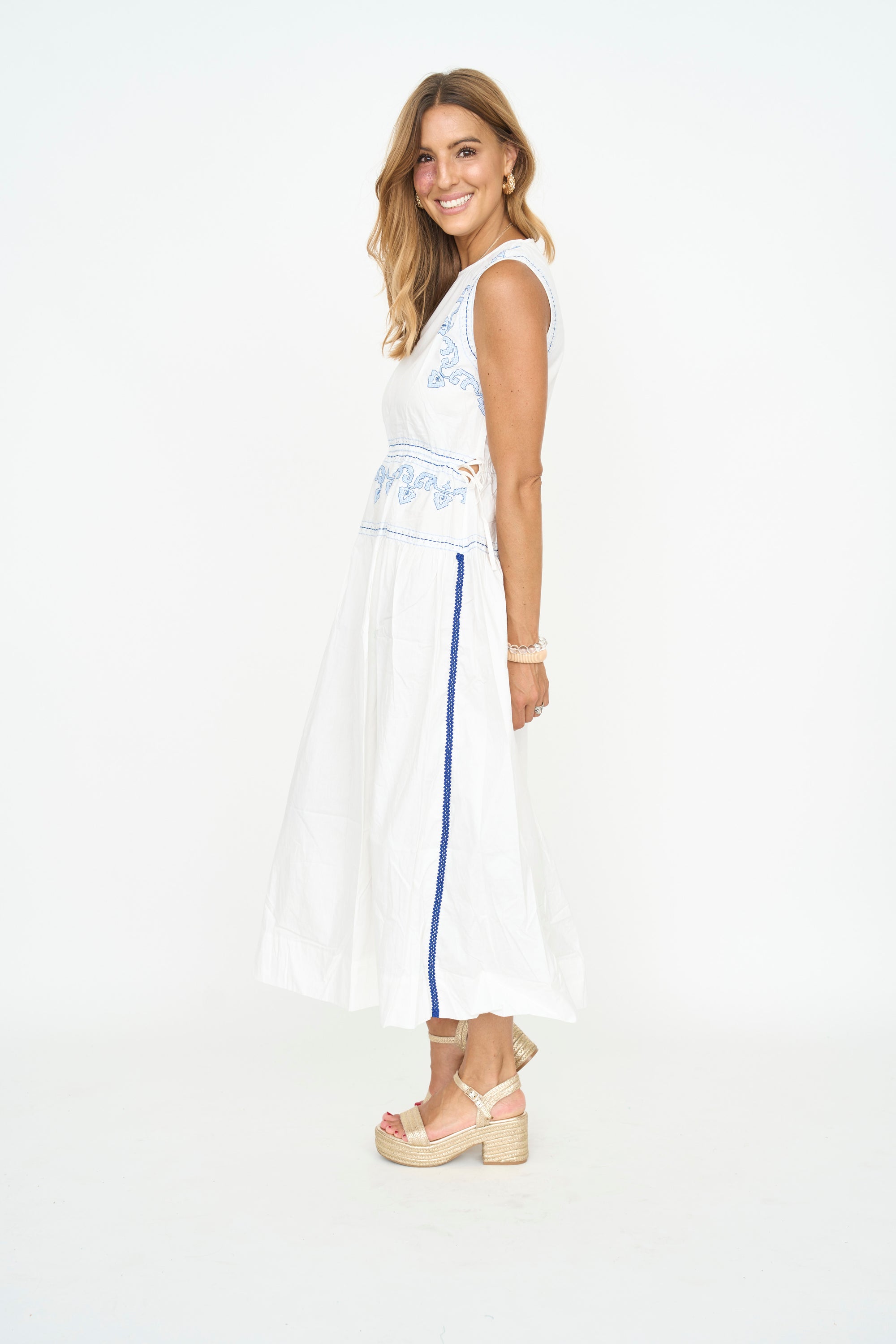 Summer White Midi Dress