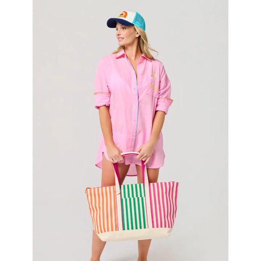 Port Stripe Tote
