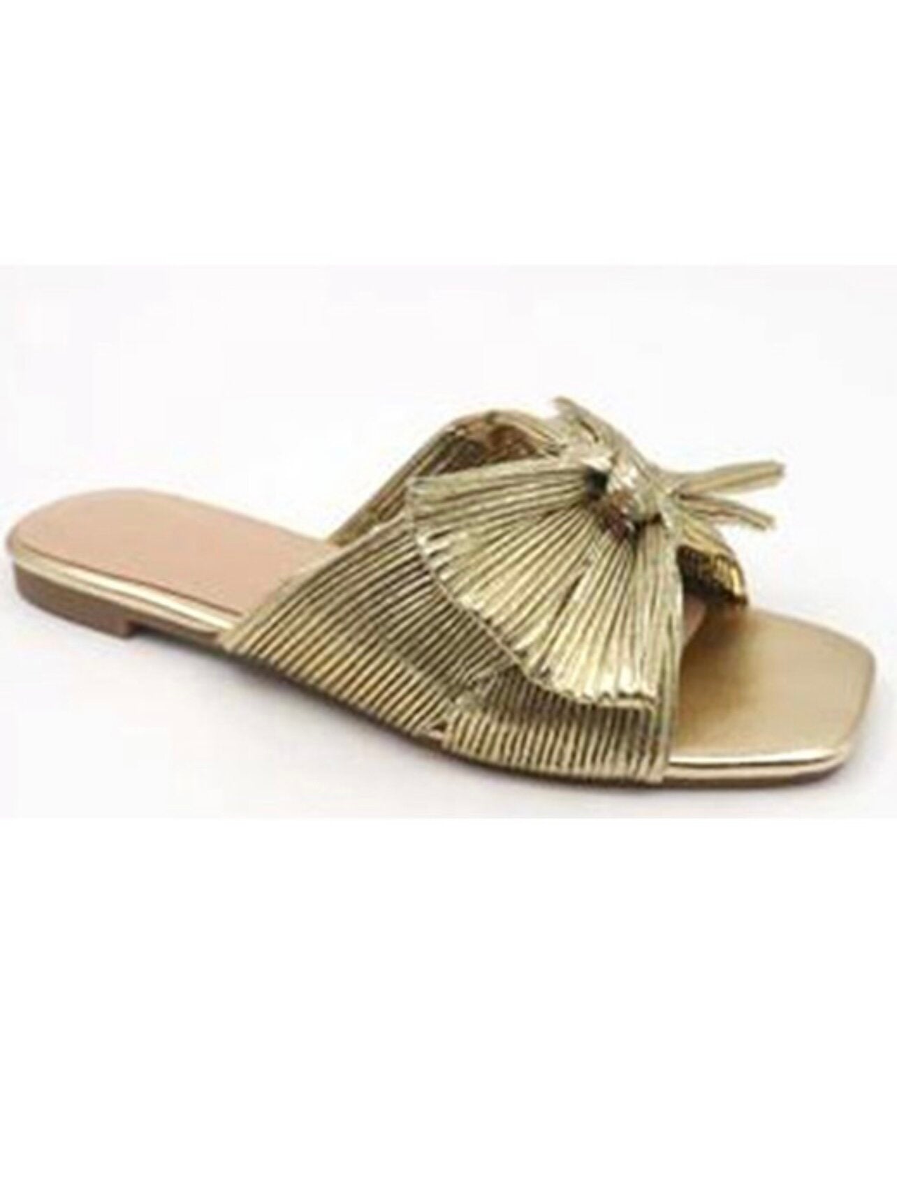 Gold Bow Sandals