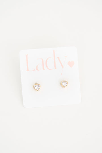 Chloe Heart Studs